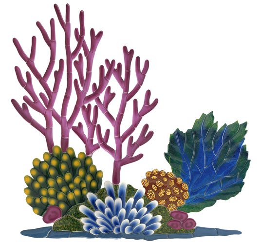 Coral Reef CR53 Ceramic Mosaic