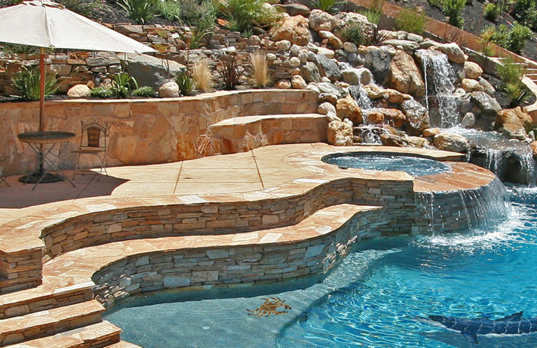 Red Crab RC33 Sea Life Ceramic Mosaic