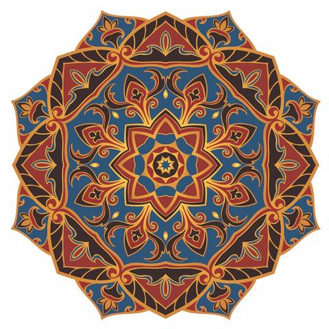 MYSTIC VOYAGE MANDALA - POOL MOSAIC