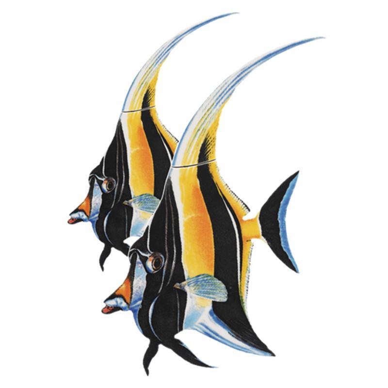 Moorish Idol Fish (Double) Porcelain Mosaic