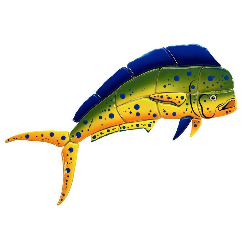 Mahi Mahi-Side View MM13 Ceramic Mosaic
