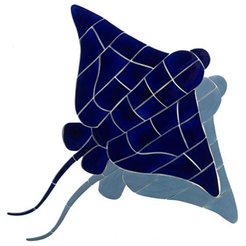 Blue Ray R25/SH (with shadow) Ceramic Mosaic