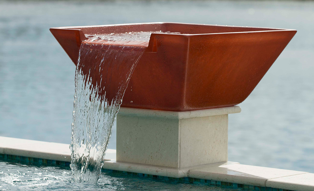 Pentair MagicBowl® Square Water Effects Copper Color 580048 Available InStore Only!