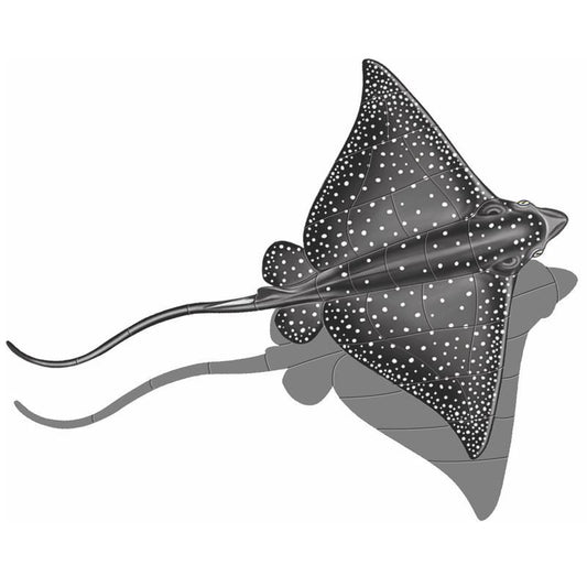 Eagle Ray (with shadow) Porcelain Mosaic