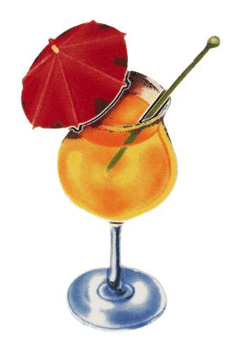 Cocktail Drink Porcelain Mosaic