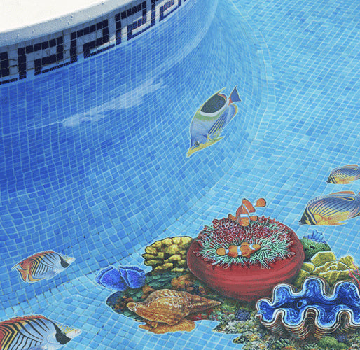 Regal Angelfish Porcelain Mosaic