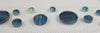 Step Marker Bubbles- Glass Blue / Gold Mix