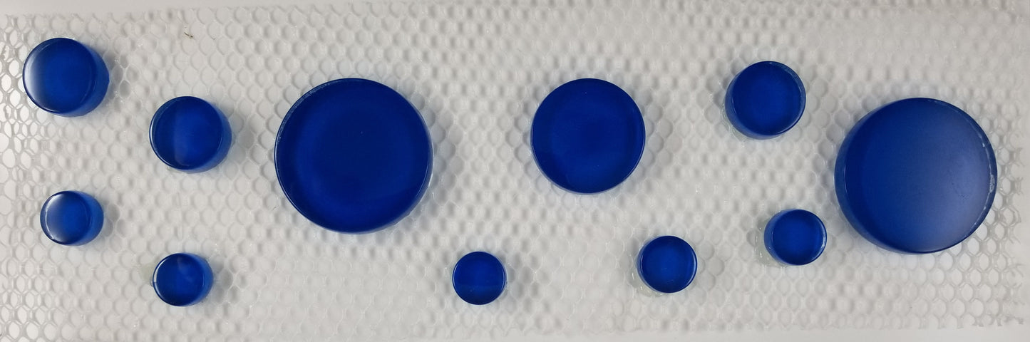 Step Marker Bubbles- Glass Blue