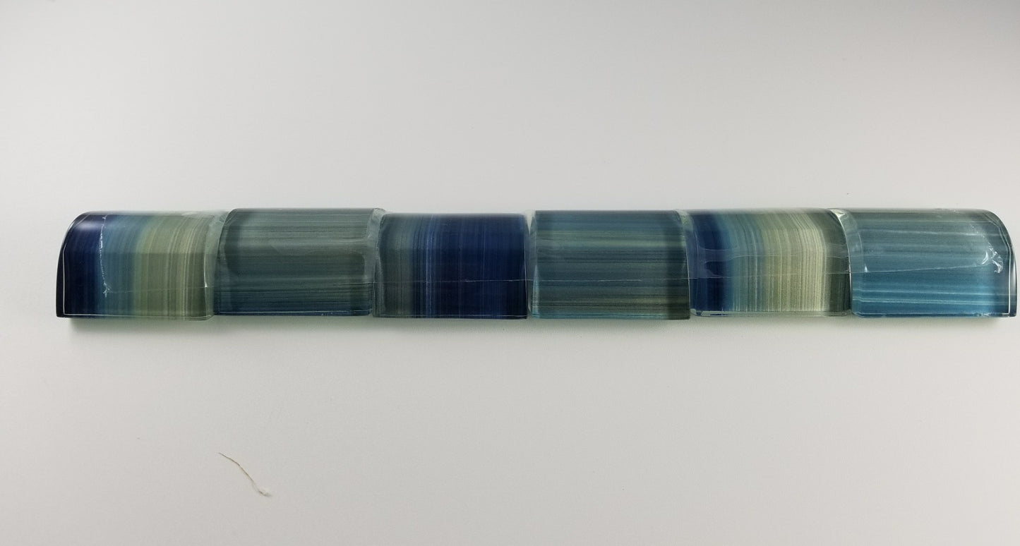 Step Trim - Glass Blue Mix