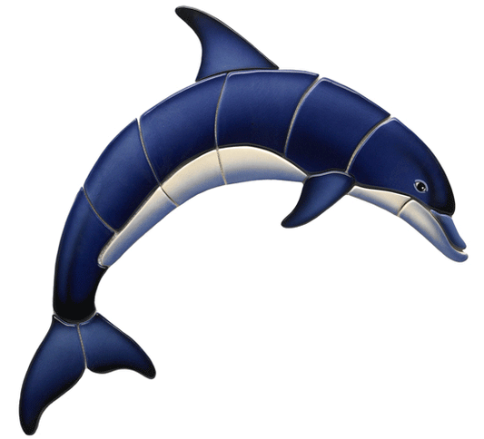 Blue Dolphin-A-BD Ceramic Mosaic