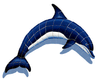 Blue Dolphin-A DB42 (with shadow) Ceramic Mosaic