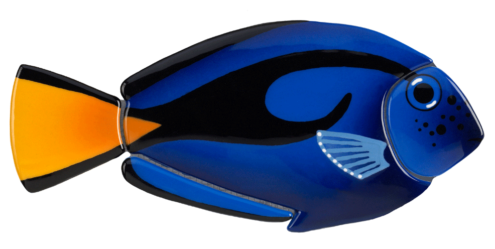 Pacific Blue Tang Reef Fish BT59 Ceramic Mosaic