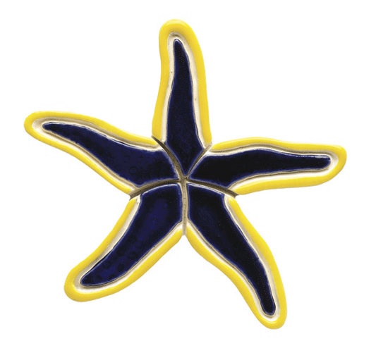 Blue Starfish BY Sea Life Ceramic Mosaic