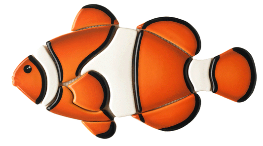 Clown Fish Reef Fish CL67 Ceramic Mosaic