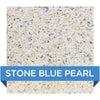 CrystalStones Smooth Stone Blue Pearl