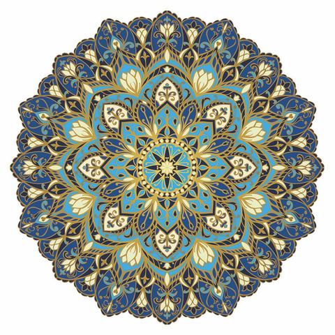 Cosmic Bliss Mandala - Pool Mosaic