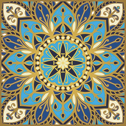 Cosmic Bliss Non-Skid Step Marker- Pool Mosaic