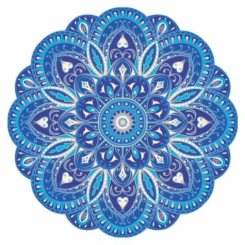 Crystal Sky Mandala - Pool Mosaic
