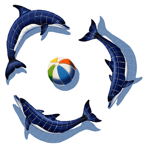 Dolphin Group DG52-36/SH (with shadow) Ceramic Mosaics