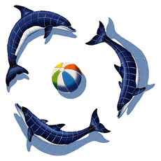 Dolphin Group DG52-36/SH (with shadow) Ceramic Mosaics
