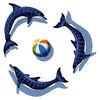 Dolphin Group DG52-36/SH (with shadow) Ceramic Mosaics