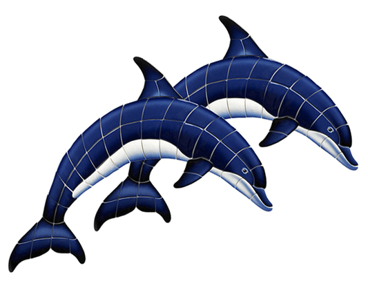 Double Dolphins BD42D Ceramic Mosaic