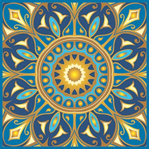 JOYFUL SOUL NON-SKID STEP MARKER - POOL MOSAIC