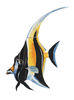 Moorish Idol Fish Porcelain Mosaic