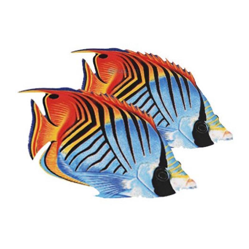 Threadfin Butterflyfish (Double) Porcelain Mosaic