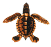 Baby Turtle C-Brown Porcelain Mosaic