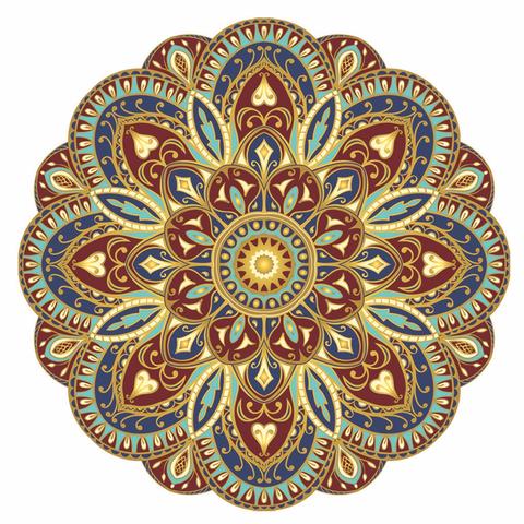 SUBLIME EARTH MANDALA - POOL MOSAIC