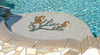 Single Seahorse SS17 Sea Life Ceramic Mosaic