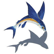 Flying Fish-A FF45/SH (with shadow) Ceramic Mosaic