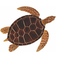 Brown Sea Turtle GT7B Ceramic Mosaic