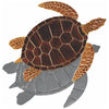 Brown Sea Turtle GT7/SH (with shadow) Ceramic Mosaic