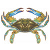 Blue Crab Porcelain Mosaic