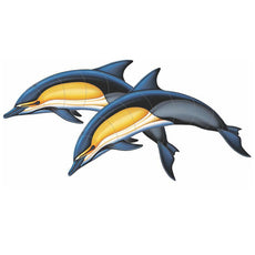 Common Dolphin-A Double Porcelain Mosaic