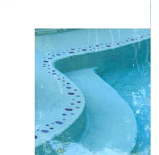 Step Marker Bubbles- Glass Blue