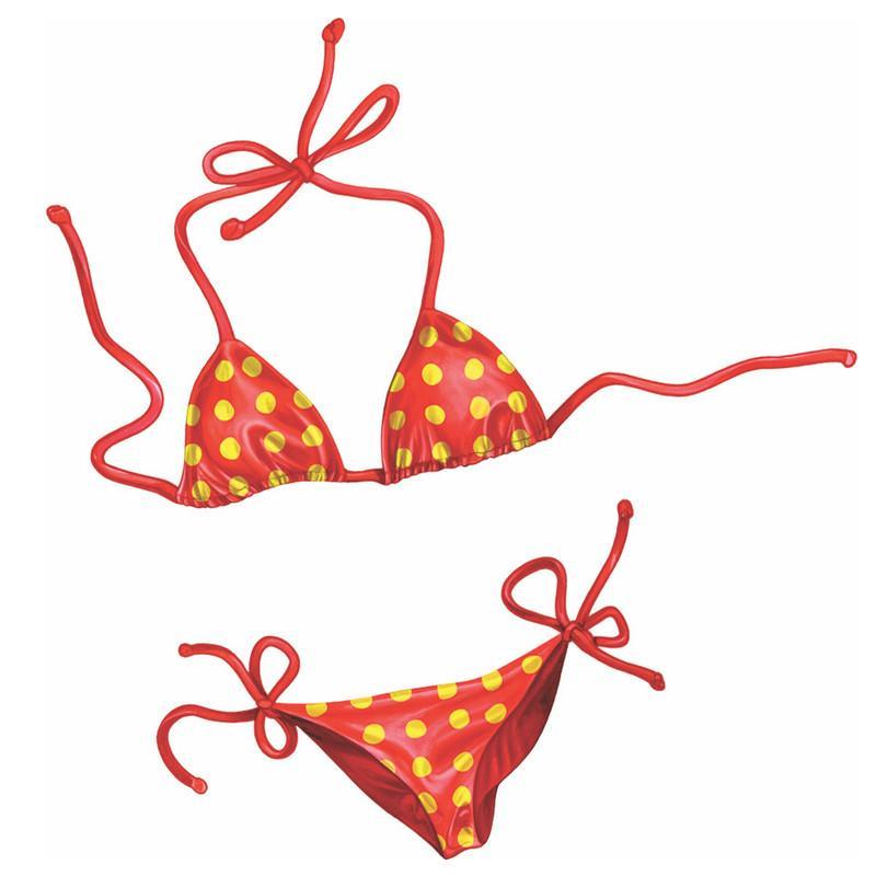 Red /Yellow Bikini Collection Porcelain Mosaic