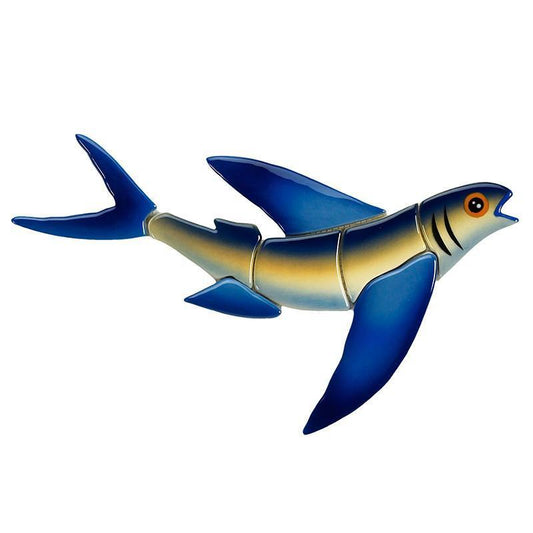 Flying Fish-B Porcelain Mosaic
