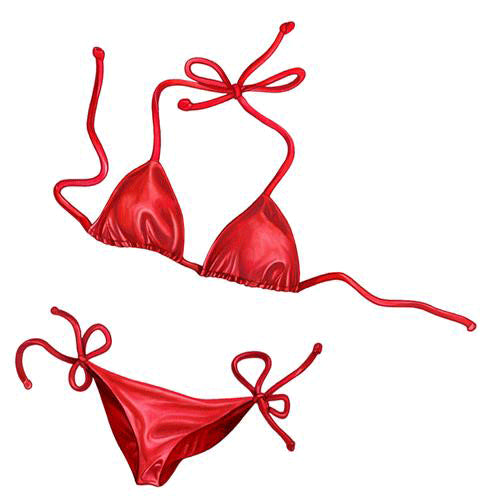 Red /Yellow Bikini Collection Porcelain Mosaic