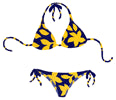 Yellow/Brown/Blue Bikini Collection Pool Mosaic