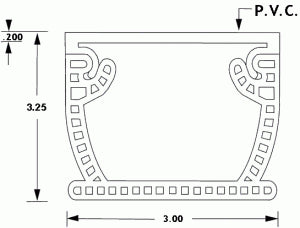 Flowmaster 3 Commercial Drain 90 degree angle Base